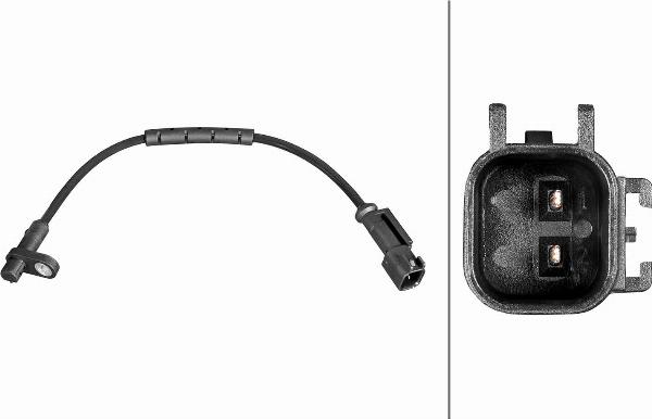 HELLA 6PU 358 216-591 - ABS датчик, частота вращения колеса abcparts.ee
