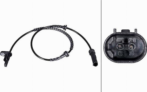 HELLA 6PU 358 216-541 - ABS датчик, частота вращения колеса abcparts.ee