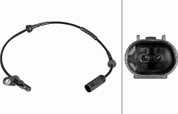 HELLA 6PU 358 216-551 - ABS датчик, частота вращения колеса abcparts.ee
