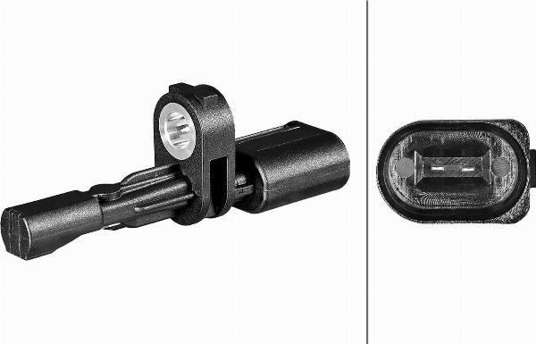 HELLA 6PU 358 216-311 - ABS датчик, частота вращения колеса abcparts.ee