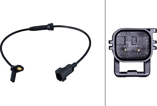 HELLA 6PU 358 216-231 - ABS датчик, частота вращения колеса abcparts.ee
