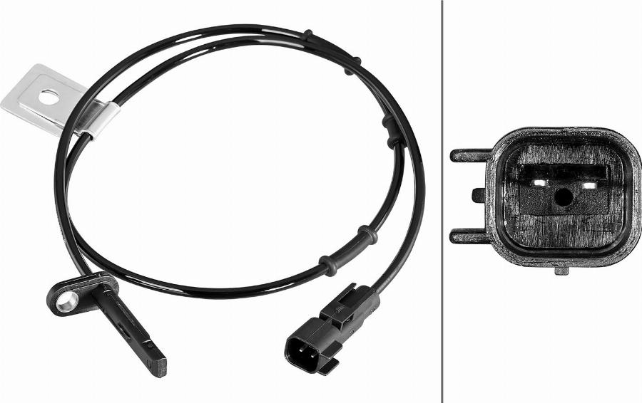 HELLA 6PU 358 218-591 - ABS датчик, частота вращения колеса abcparts.ee