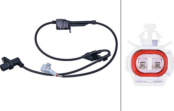 HELLA 6PU 358 218-041 - ABS датчик, частота вращения колеса abcparts.ee