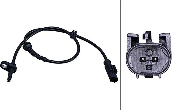 HELLA 6PU 358 218-011 - ABS датчик, частота вращения колеса abcparts.ee