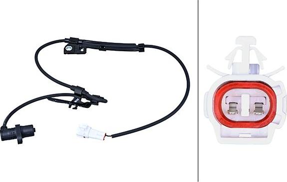 HELLA 6PU 358 218-031 - ABS датчик, частота вращения колеса abcparts.ee