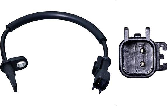 HELLA 6PU 358 218-161 - ABS датчик, частота вращения колеса abcparts.ee