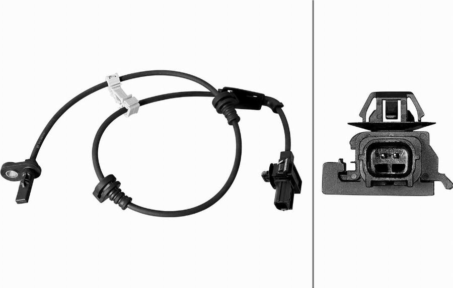 HELLA 6PU 358 218-791 - ABS датчик, частота вращения колеса abcparts.ee