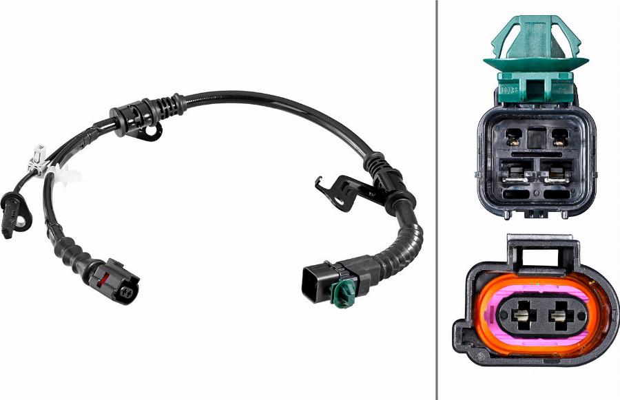 HELLA 6PU 358 218-781 - ABS датчик, частота вращения колеса abcparts.ee