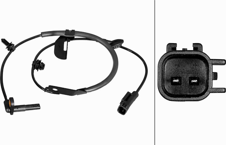 HELLA 6PU 358 217-601 - ABS датчик, частота вращения колеса abcparts.ee