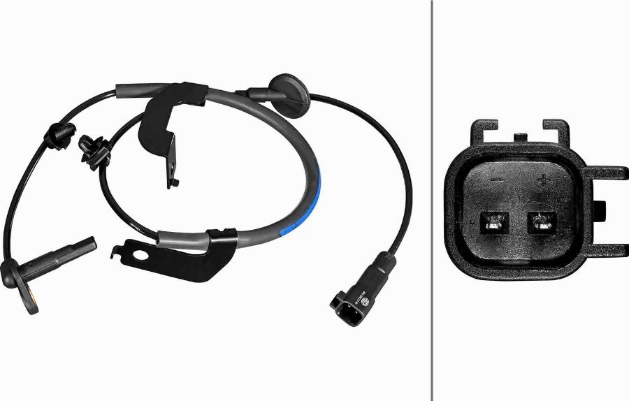 HELLA 6PU 358 217-611 - ABS датчик, частота вращения колеса abcparts.ee