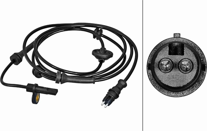 HELLA 6PU 358 217-301 - ABS датчик, частота вращения колеса abcparts.ee
