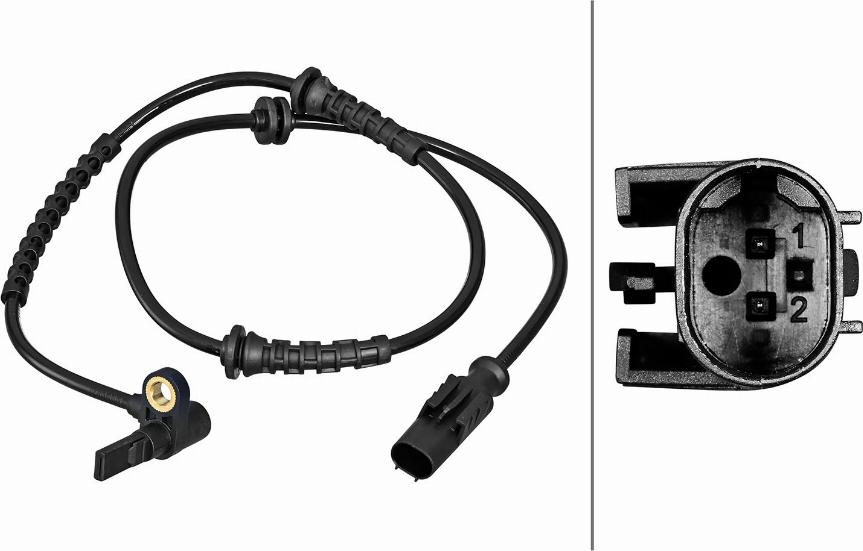 HELLA 6PU 358 217-241 - ABS датчик, частота вращения колеса abcparts.ee