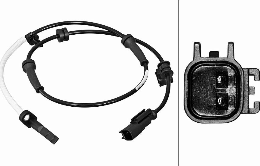 HELLA 6PU 358 217-201 - ABS датчик, частота вращения колеса abcparts.ee