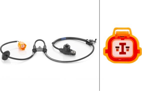 HELLA 6PU 230 040-851 - ABS датчик, частота вращения колеса abcparts.ee