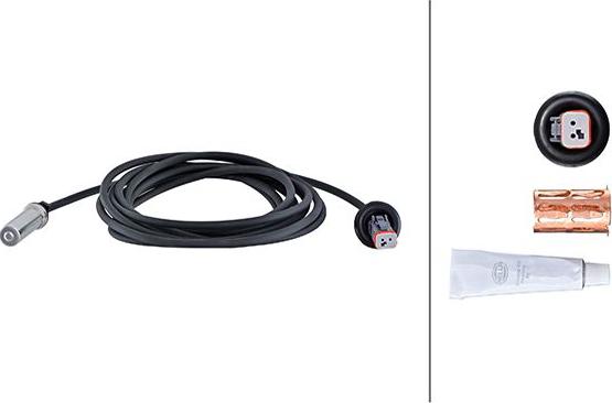 HELLA 6PU 230 048-401 - ABS датчик, частота вращения колеса abcparts.ee