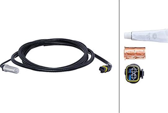 HELLA 6PU 230 048-431 - ABS датчик, частота вращения колеса abcparts.ee