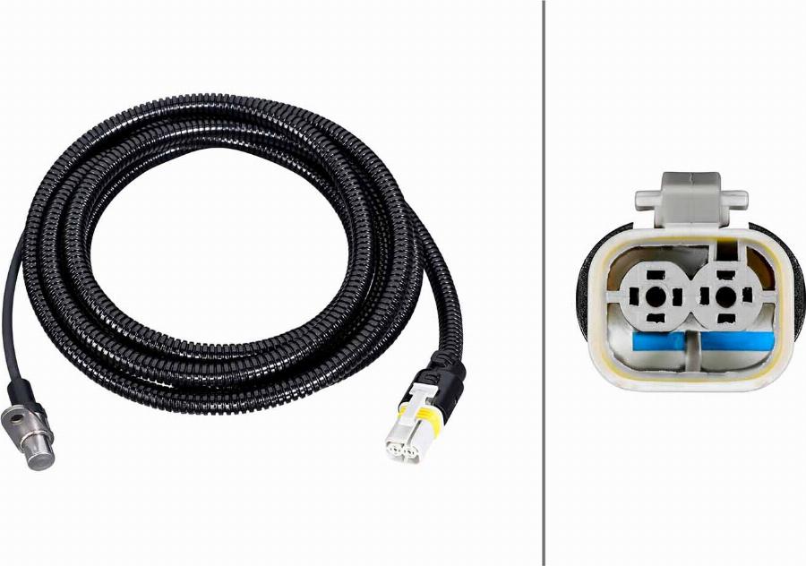 HELLA 6PU 230 052-321 - ABS датчик, частота вращения колеса abcparts.ee