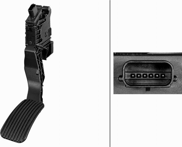 HELLA 6PV 934 820-001 - Датчик, положение педали акселератора abcparts.ee