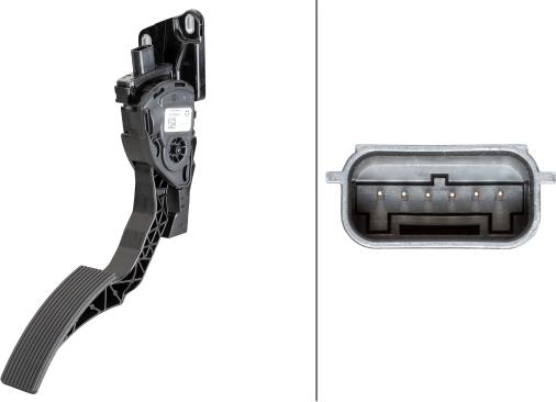 HELLA 6PV 933 966-661 - Датчик, положение педали акселератора abcparts.ee