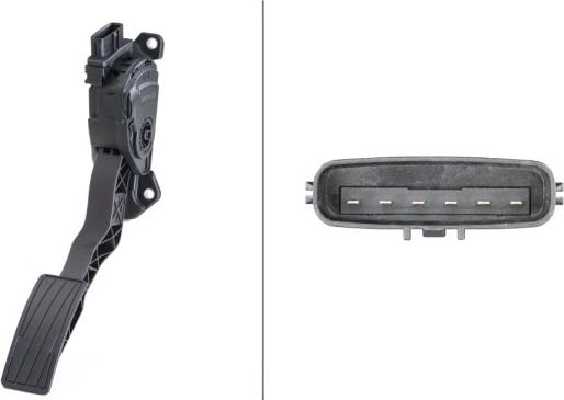 HELLA 6PV 009 074-701 - Датчик, положение педали акселератора abcparts.ee