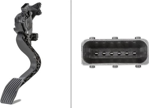 HELLA 6PV 010 175-731 - Датчик, положение педали акселератора abcparts.ee