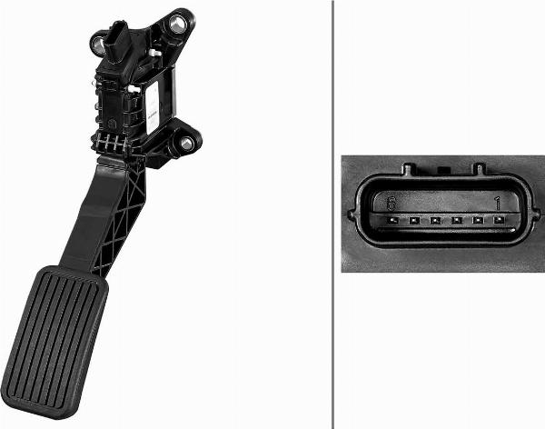 HELLA 6PV 011 673-431 - Датчик, положение педали акселератора abcparts.ee