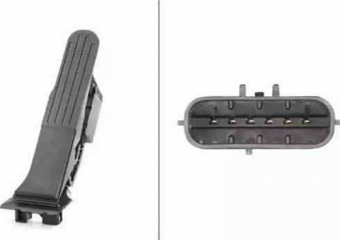 HELLA 6PV 011 039-701 - Датчик, положение педали акселератора abcparts.ee