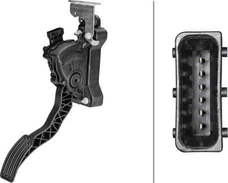 HELLA 6PV 358 156-251 - Датчик, положение педали акселератора abcparts.ee