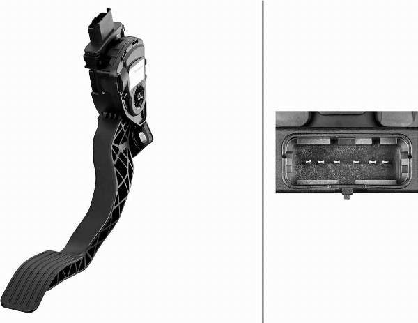 HELLA 6PV 312 082-011 - Датчик, положение педали акселератора abcparts.ee