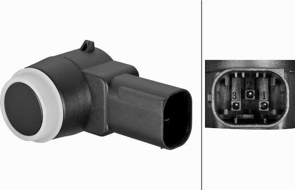 HELLA 6PX 358 269-411 - Датчик, система помощи при парковке abcparts.ee