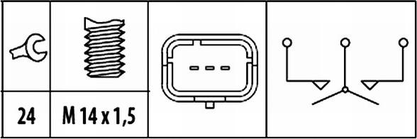 HELLA 6ZF 181 612-071 - Датчик включения фары заднего хода abcparts.ee