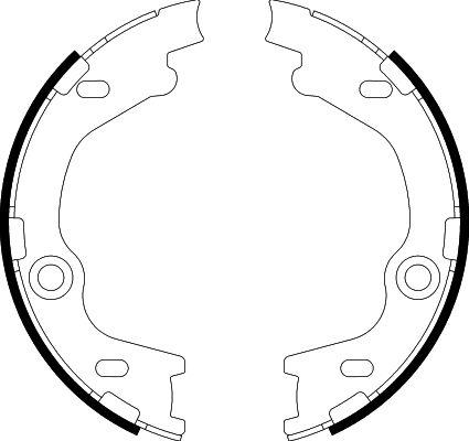 HELLA 8DA 355 050-811 - Комплект тормозов, ручник, парковка abcparts.ee