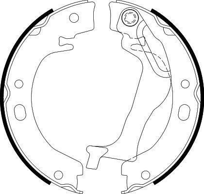 HELLA 8DA 355 050-741 - Комплект тормозов, ручник, парковка abcparts.ee