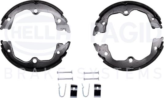 HELLA 8DA 355 051-071 - Комплект тормозов, ручник, парковка abcparts.ee