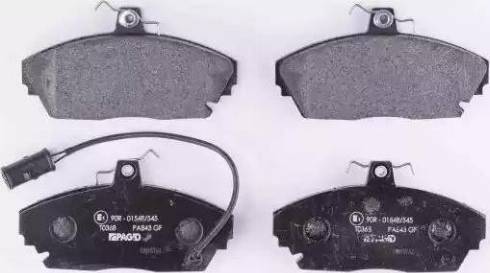 HELLA 8DB 355 006-291 - Тормозные колодки, дисковые, комплект abcparts.ee