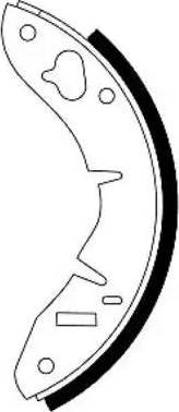 HELLA 8DB 355 000-011 - Комплект тормозных колодок, барабанные abcparts.ee