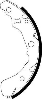 HELLA 8DB 355 002-991 - Комплект тормозных колодок, барабанные abcparts.ee