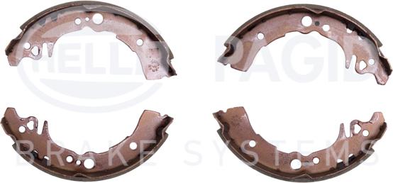 HELLA 8DB 355 002-591 - Комплект тормозных колодок, барабанные abcparts.ee