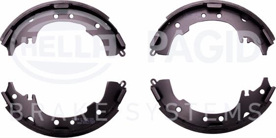 HELLA 8DB 355 002-191 - Комплект тормозных колодок, барабанные abcparts.ee
