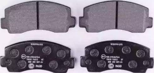 HELLA 8DB 355 007-241 - Тормозные колодки, дисковые, комплект abcparts.ee