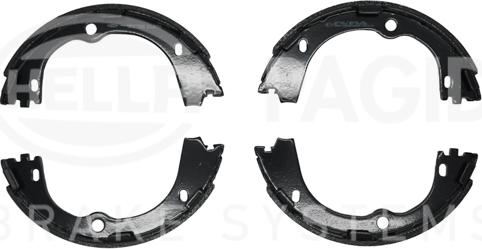 HELLA 8DB 355 038-111 - Комплект тормозов, ручник, парковка abcparts.ee