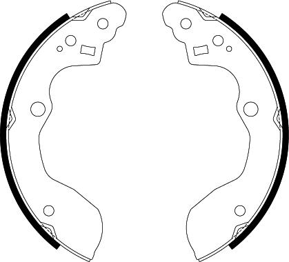 HELLA 8DB 355 022-581 - Комплект тормозных колодок, барабанные abcparts.ee