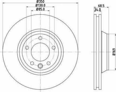HELLA 8DD 355 121-091 - Тормозной диск abcparts.ee