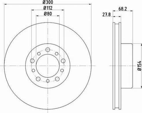 HELLA 8DD 355 100-981 - Тормозной диск abcparts.ee