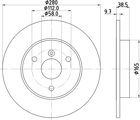 HELLA 8DD 355 113-562 - Тормозной диск abcparts.ee