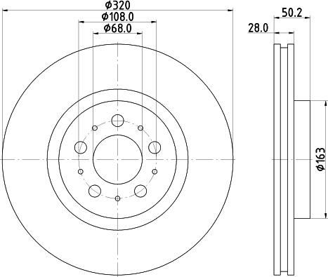 HELLA 8DD 355 117-852 - Тормозной диск abcparts.ee