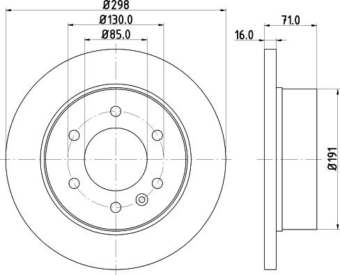HELLA 8DD 355 124-321 - Тормозной диск abcparts.ee
