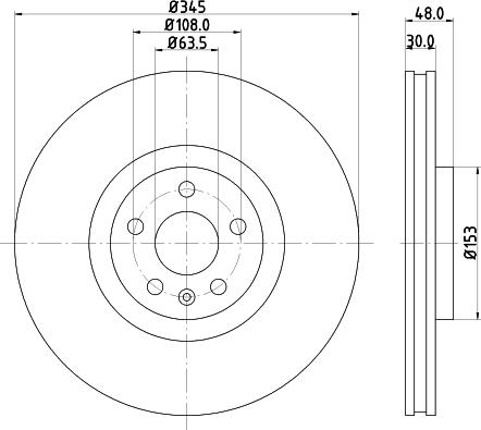 HELLA 8DD 355 126-371 - Тормозной диск abcparts.ee