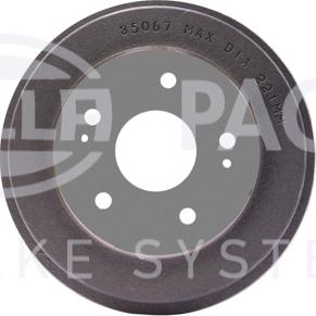 HELLA 8DT 355 300-291 - Тормозной барабан abcparts.ee
