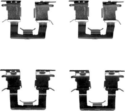 HELLA 8DZ 355 204-921 - Комплектующие для колодок дискового тормоза abcparts.ee